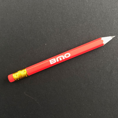 personalised golf pencil red