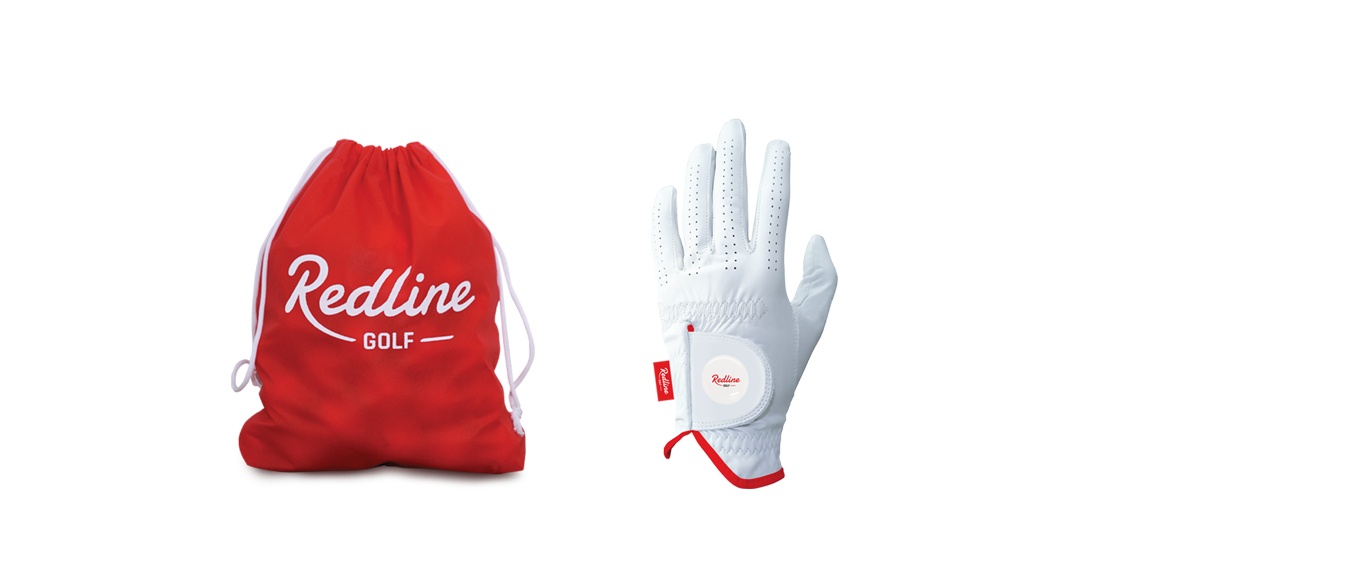 free golf cabretta leather golf glove with 5 dozen Redline golf balls