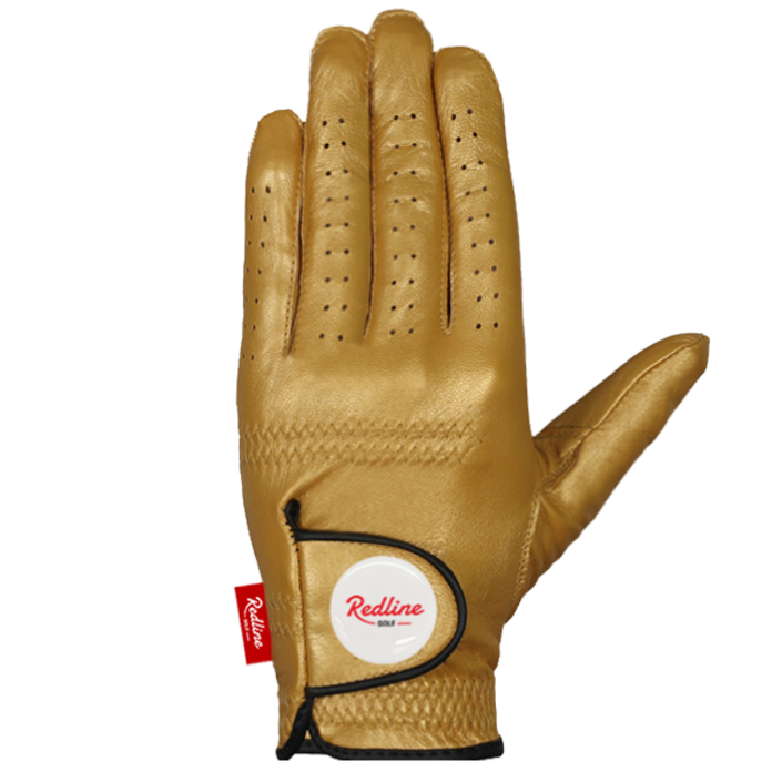 Golden golf glove