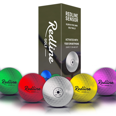 sleeve glow in the dark golf ball led sensor